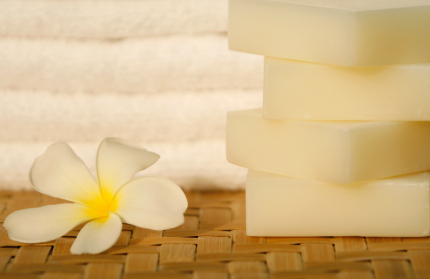 Plumeria Petals Bath Bar